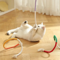Interactive Silvervine Molar Cotton Rope Cat Teaser Toy