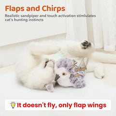 Flapping Bird Cat Toy (No Flying) – Cat Kicker with Catnip