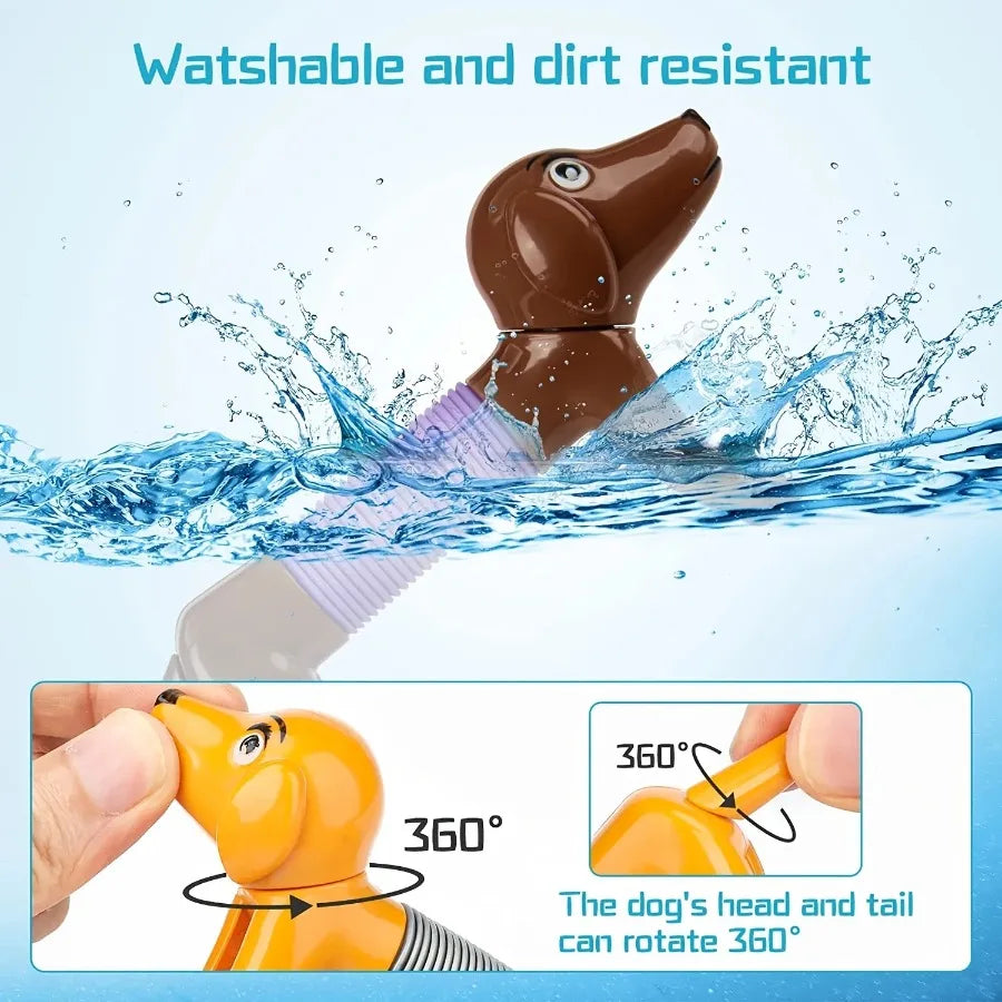 4Pcs Dog Telescopic Tubes – Sensory Fidget Toys for Kids & Toddlers