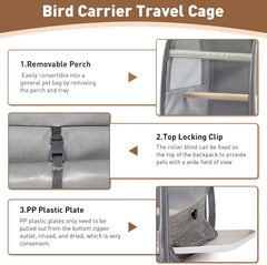 Airline Approved Bird Carrier Travel Cage