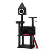 64" Gothic Cat Tree with Coffin Bed