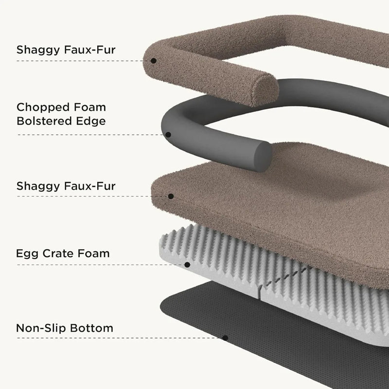 Foldable Human Dog Bed for Adults - 2 in 1 Calming Dog Bed