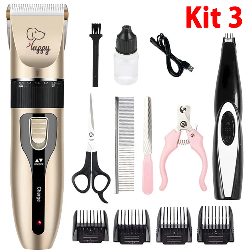 Electric Pet Clipper Grooming Kit for Dogs & Cats