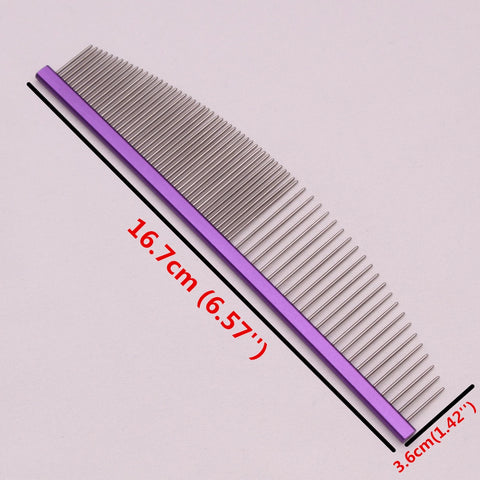 Pet Grooming Combs Aluminum Alloy Brush for Dogs & Cats