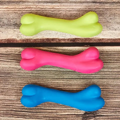 Soft Bone Shape Dog Teething Training Bite Resistant Chew Toy