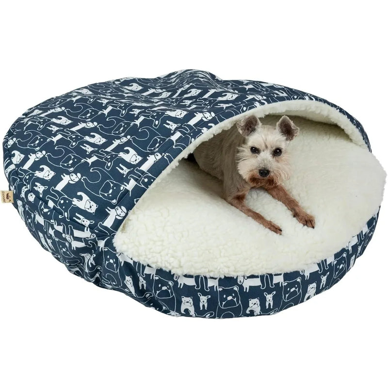 Orthopedic Cozy Cave Pet Bed - X-Large, Navy