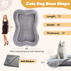 Extra Large Human Dog Bed - 72"×48"×10" with Blanket & Side Pocket