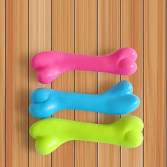 Soft Bone Shape Dog Teething Training Bite Resistant Chew Toy