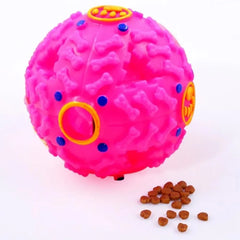 Interactive Squeaky Dog Puzzle Ball