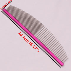 Pet Grooming Combs Aluminum Alloy Brush for Dogs & Cats