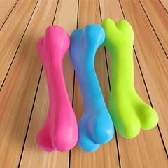 Soft Bone Shape Dog Teething Training Bite Resistant Chew Toy