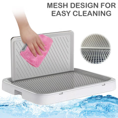 Portable Dog Potty Tray with Pee Wall