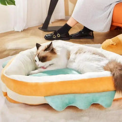 Cute Triangular Shape Pet Bed - Soft Cat & Small Dog Mat