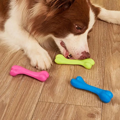 Soft Bone Shape Dog Teething Training Bite Resistant Chew Toy