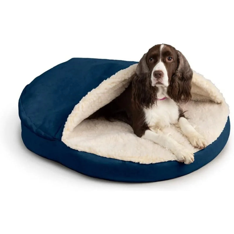 Orthopedic Cozy Cave Pet Bed - X-Large, Navy