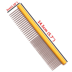 Pet Grooming Combs Aluminum Alloy Brush for Dogs & Cats