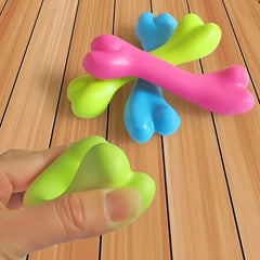 Soft Bone Shape Dog Teething Training Bite Resistant Chew Toy