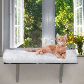 Window Installation Cat Habitat Bed - Adjustable Cat Shelf Seat