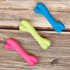 Soft Bone Shape Dog Teething Training Bite Resistant Chew Toy