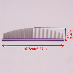 Pet Grooming Combs Aluminum Alloy Brush for Dogs & Cats