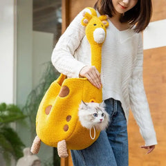 Giraffe Pet Carrier - Plush Sponge Travel Bag