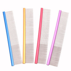 Pet Grooming Combs Aluminum Alloy Brush for Dogs & Cats